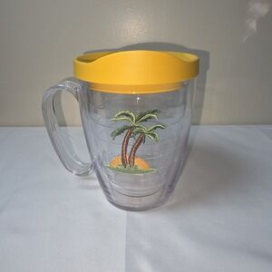 Tervis Beach Retreat Collection Double Walled Insulated Mug Tumbler Palm Tree